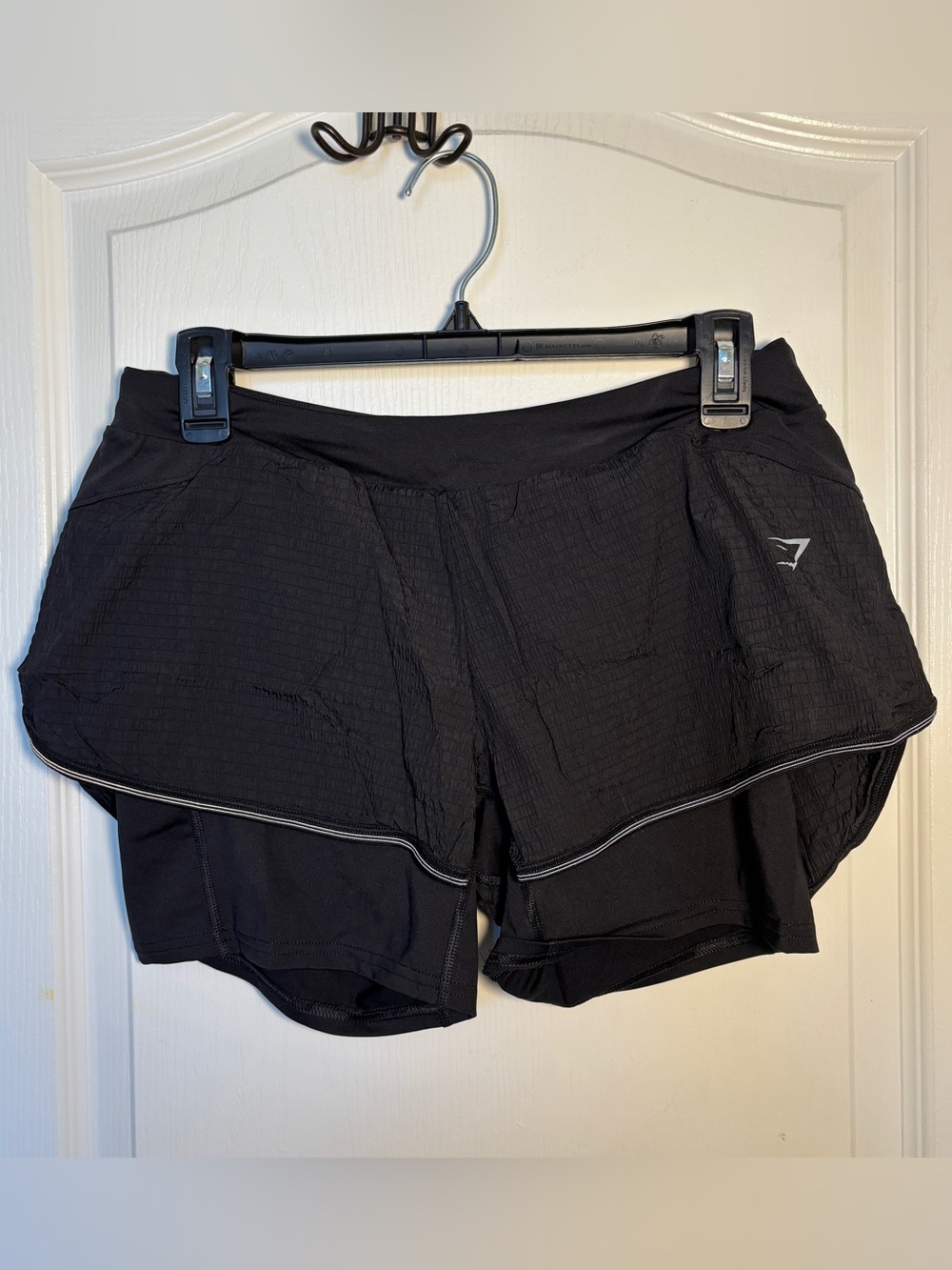 Gymshark Black Women’s Athletic Layered Running Shorts